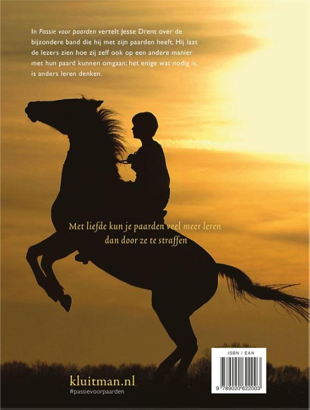 Achterkant van Passie voor paarden