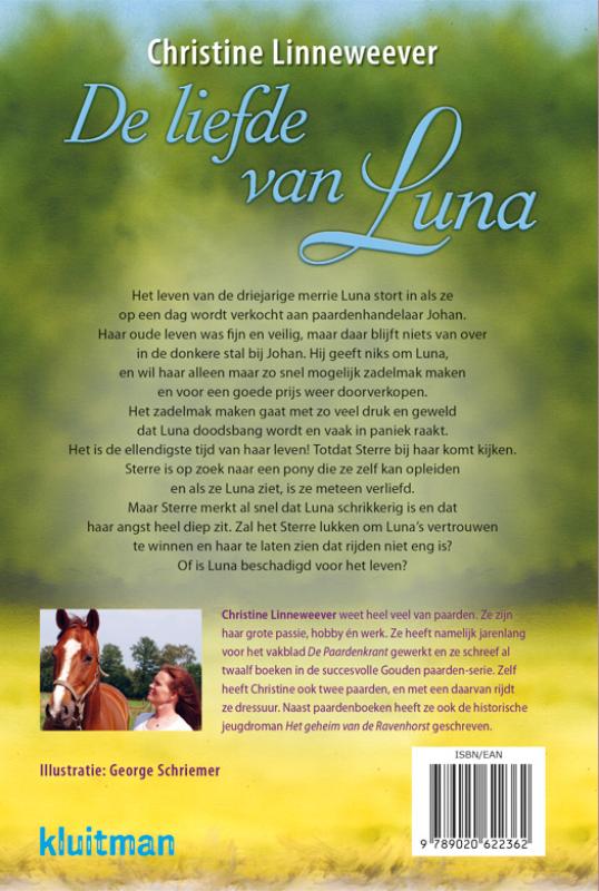 Achterkant van De liefde van Luna