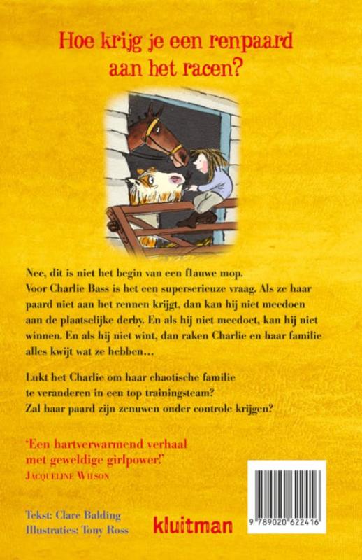 Achterkant van Het renpaard dat niet wilde racen
