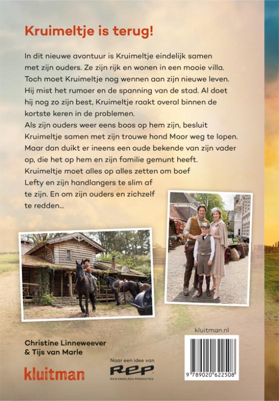 Achterkant van Kruimeltje en de strijd om de goudmijn