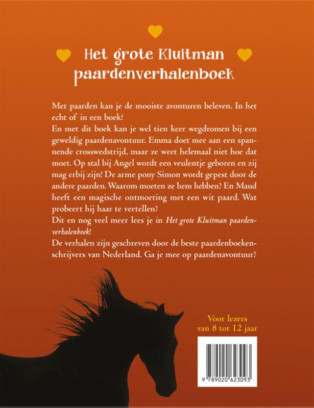 Achterkant van Het grote Kluitman paardenverhalenboek
