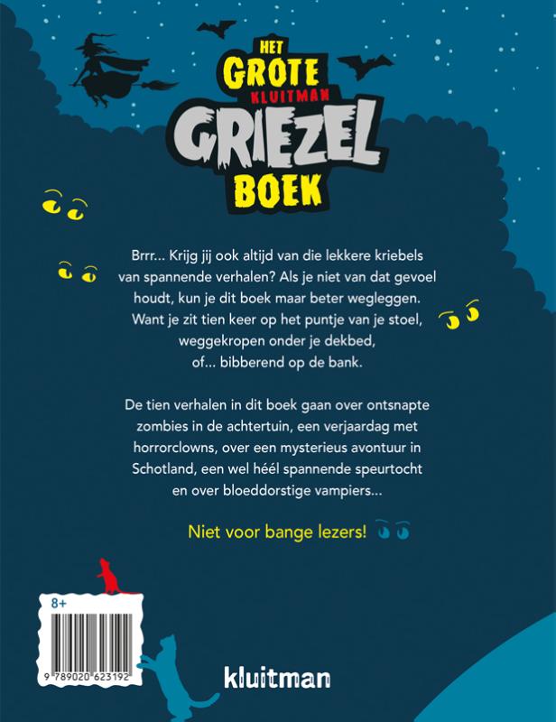 Achterkant van Het grote Kluitman griezelboek