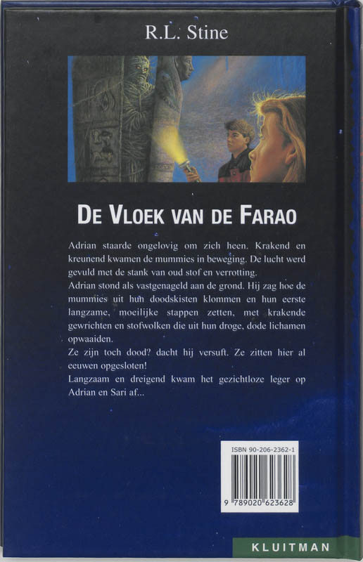 Achterkant van De vloek van de Farao