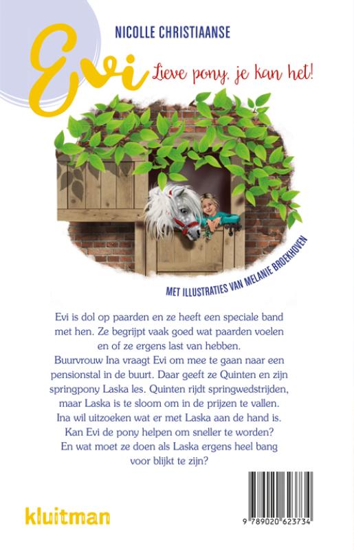 Achterkant van Evi. Lieve pony, je kan het!