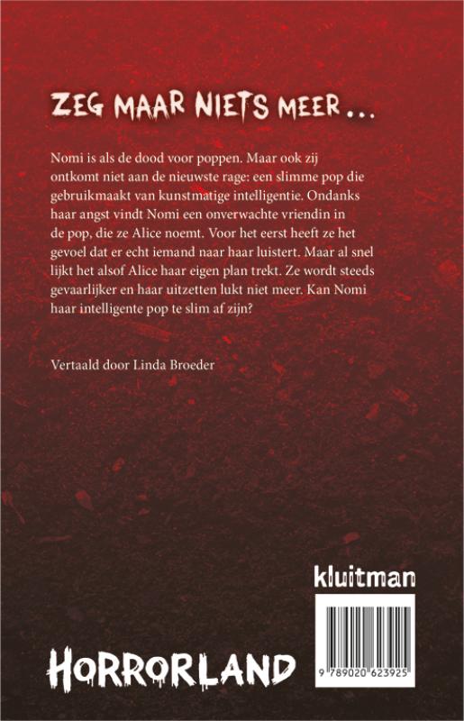 Achterkant van Zeg maar niets meer…
