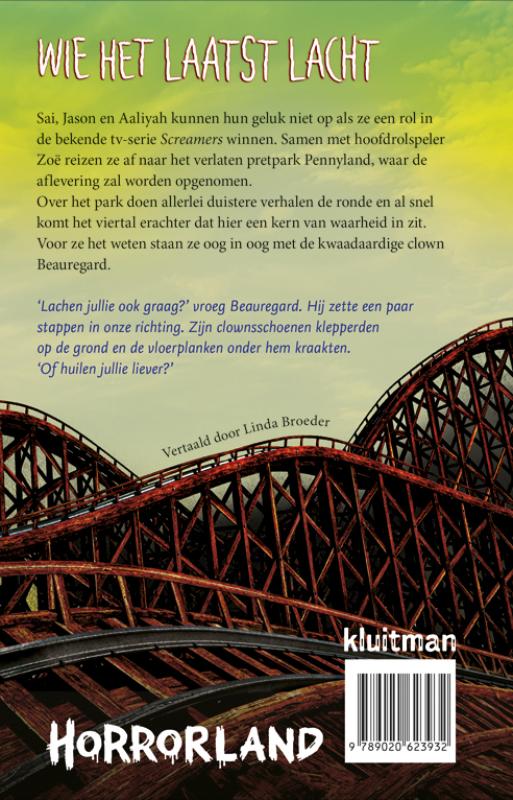Achterkant van Wie het laatst lacht