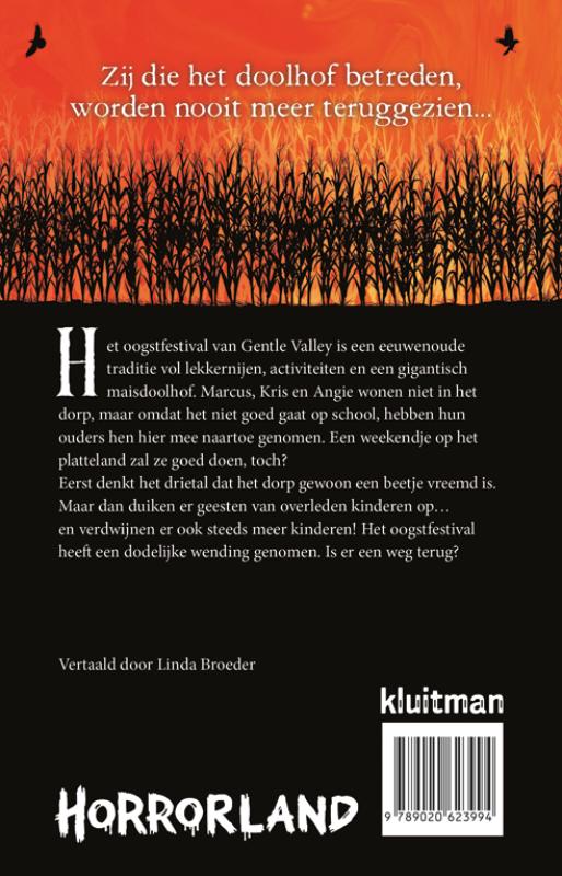 Achterkant van Oogst des doods