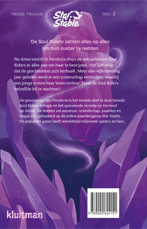 Achterkant van Soul Riders. De gevangene van Pandoria