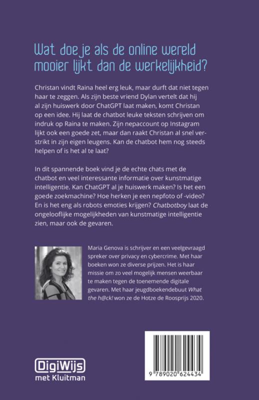 Achterkant van Chatbotboy