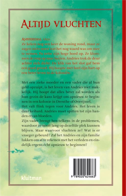 Achterkant van Altijd vluchten