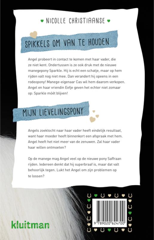 Achterkant van Spikkels om van te houden & Mijn lievelingspony