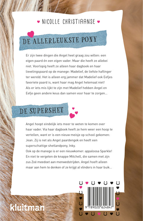 Achterkant van 100 % Paardengek