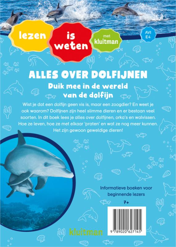 Achterkant van Alles over dolfijnen