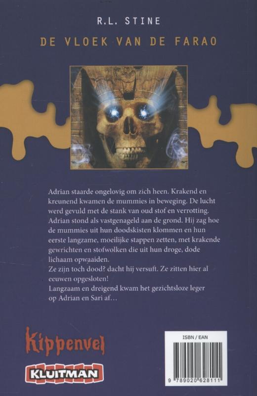 Achterkant van De vloek van de Farao