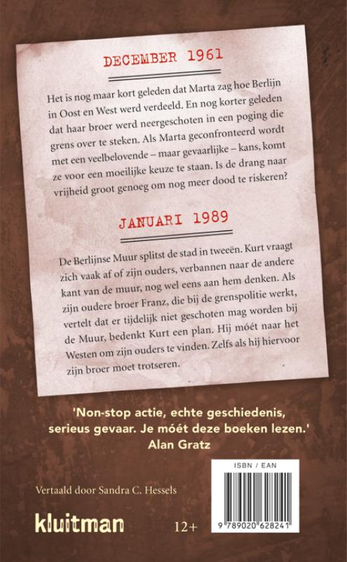Achterkant van Ontsnapping uit Oost-Berlijn