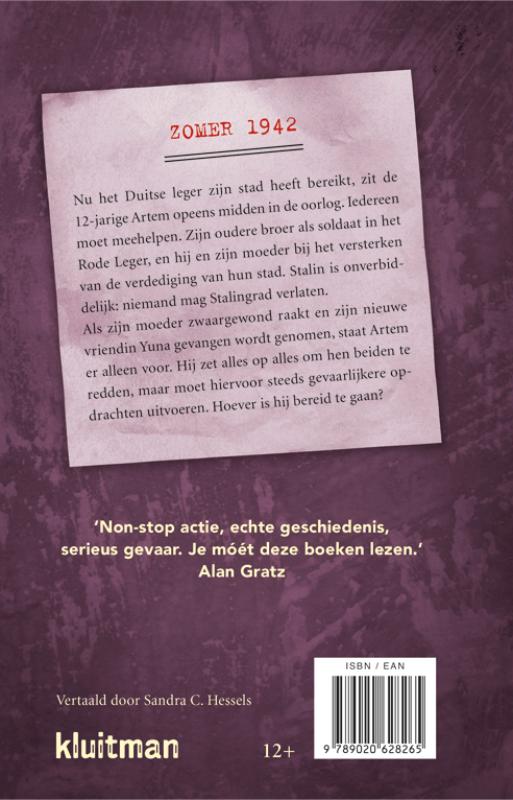Achterkant van De Slag om Stalingrad