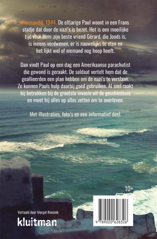 Achterkant van De strijd op D-day