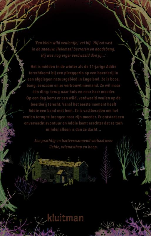 Achterkant van Het meisje en het veulen