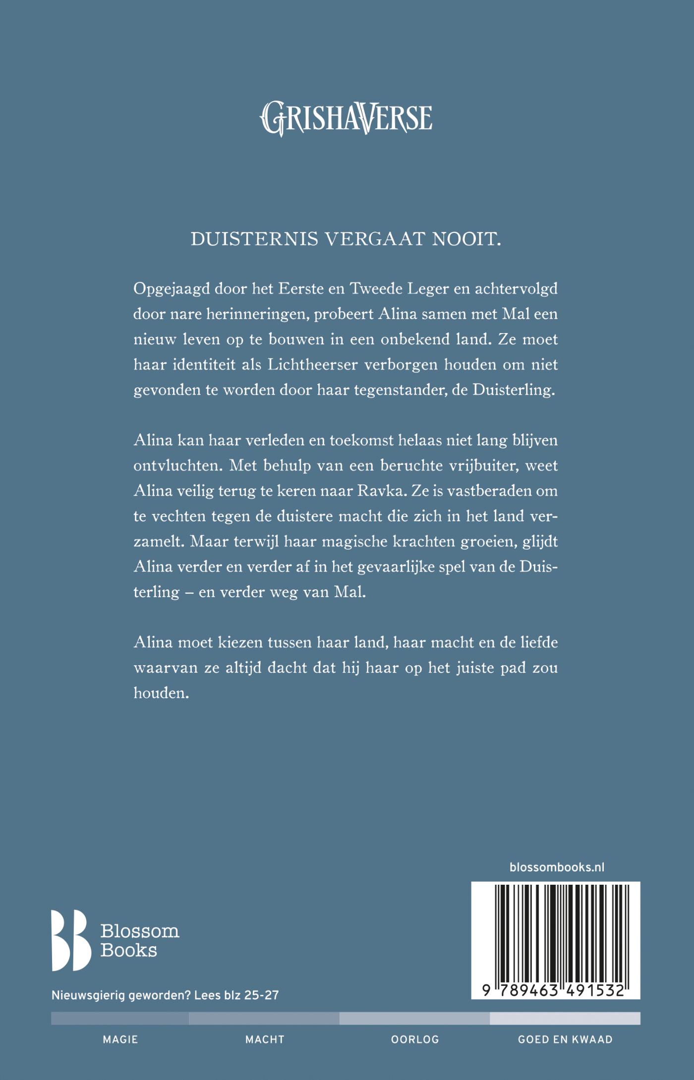 Achterkant van Dreiging en Duisternis