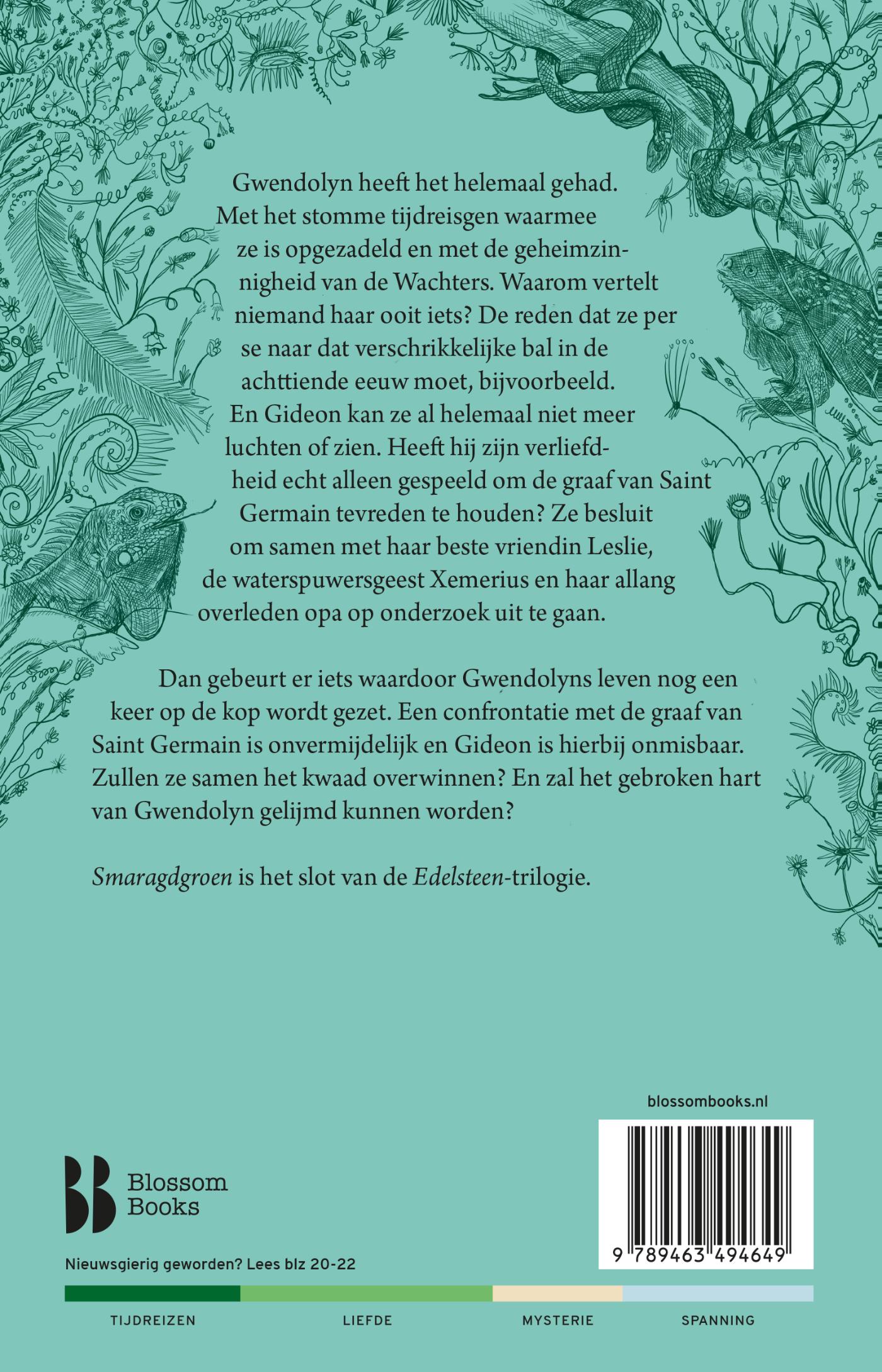 Achterkant van Smaragdgroen