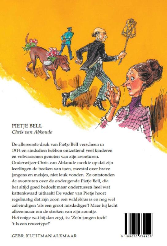 Achterkant van Pietje Bell