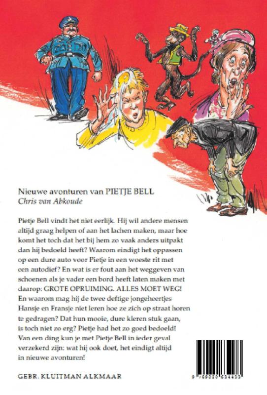 Achterkant van Nieuwe avonturen van Pietje Bell