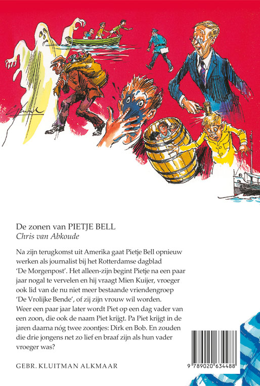 Achterkant van De zonen van Pietje Bell