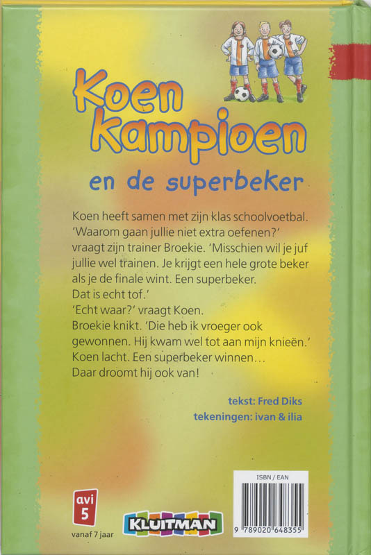 Achterkant van Koen Kampioen en de superbeker