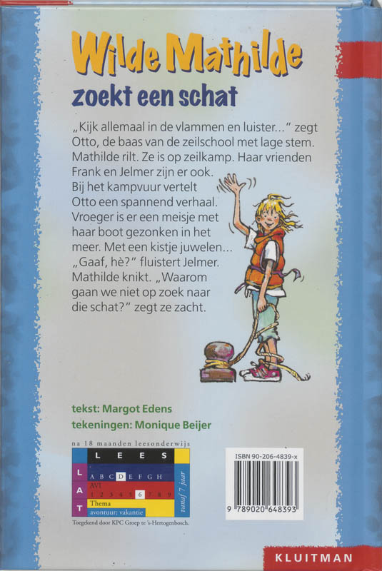 Achterkant van Wilde Mathilda zoekt een schat