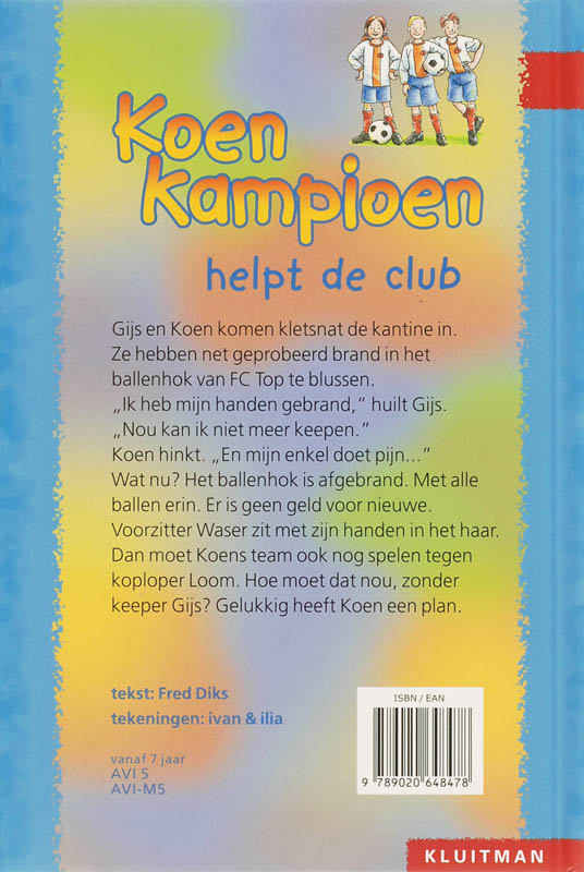 Achterkant van Koen Kampioen helpt de club