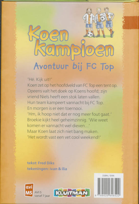 Achterkant van Avontuur bij FC Top