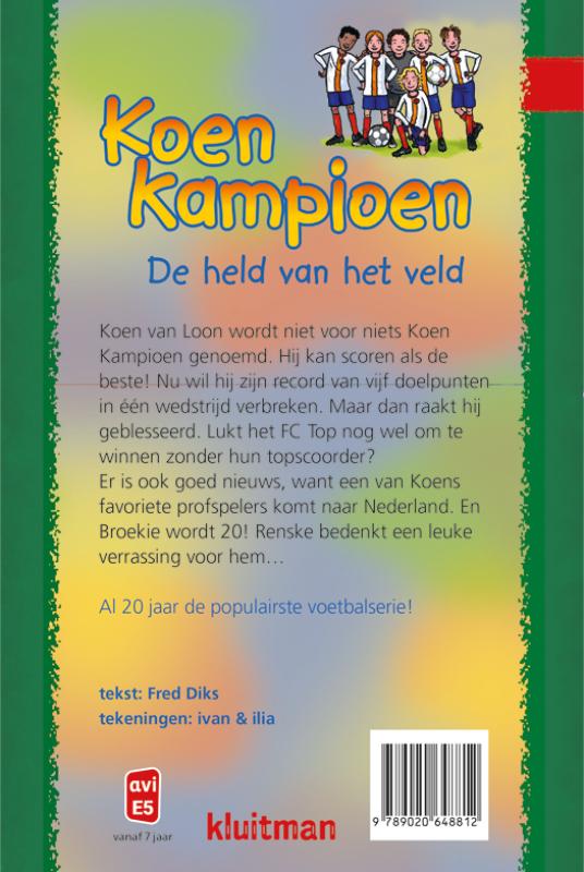 Achterkant van De held van het veld