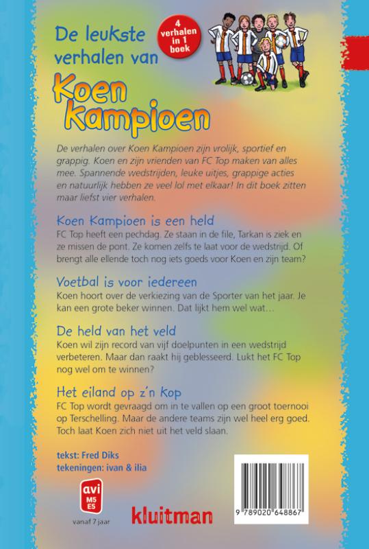 Achterkant van De leukste verhalen van Koen Kampioen