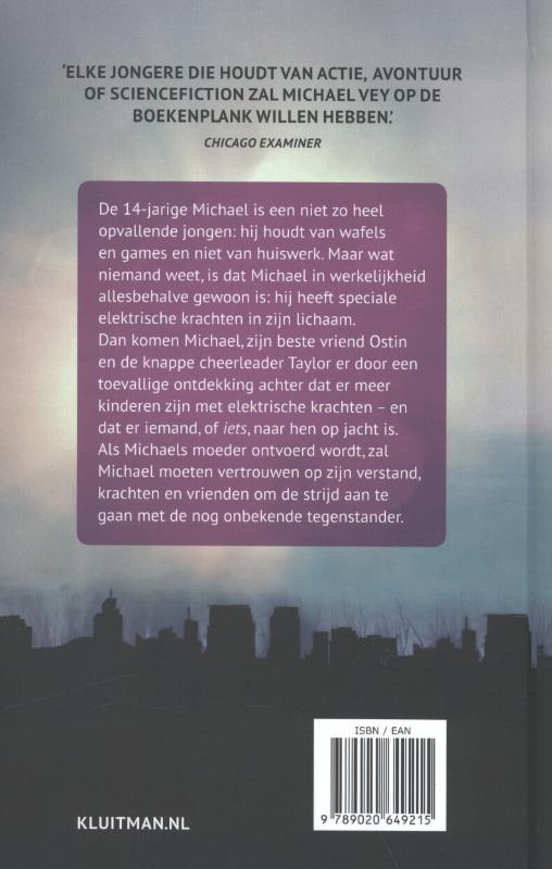 Achterkant van Michael Vey