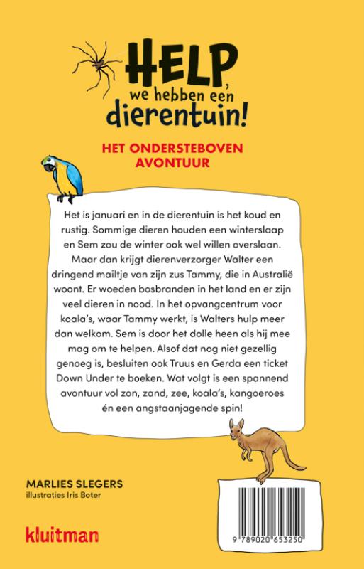 Achterkant van Het ondersteboven avontuur