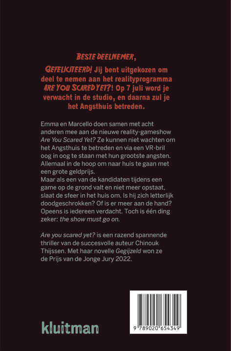 Achterkant van Are you scared yet?