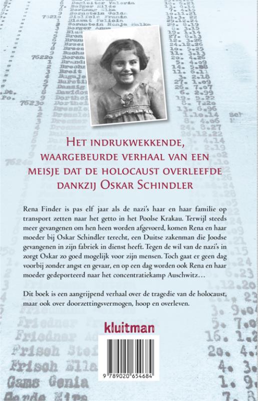 Achterkant van Een meisje op Schindler's list.