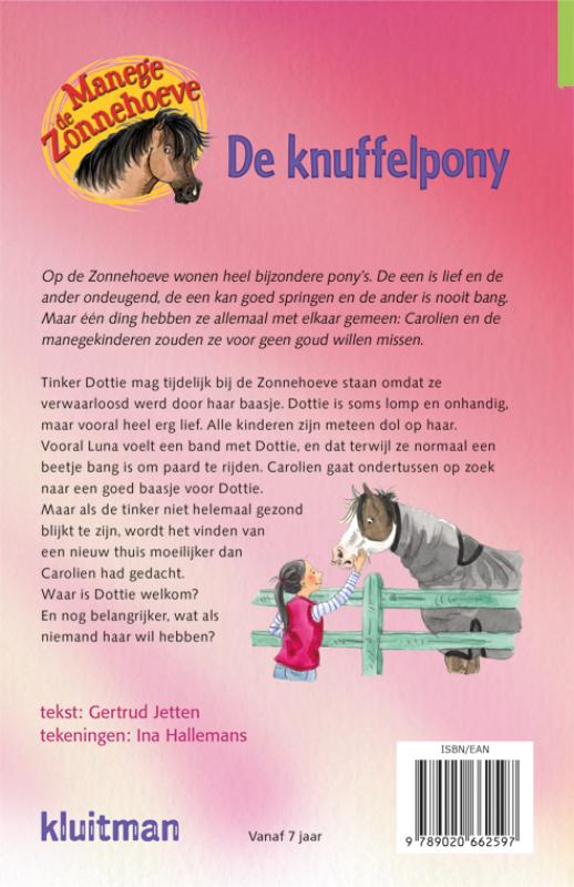 Achterkant van De knuffelpony