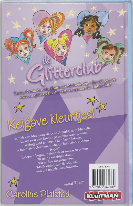 Achterkant van Keigave kleurtjes