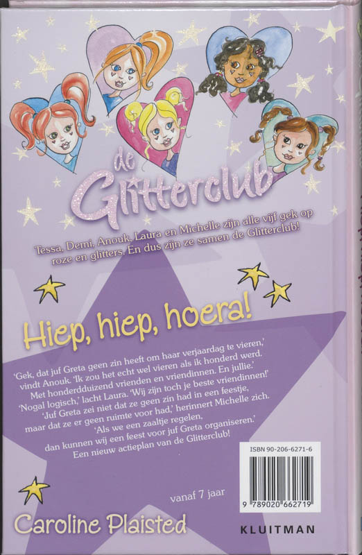 Achterkant van Hiep, hiep, hoera!