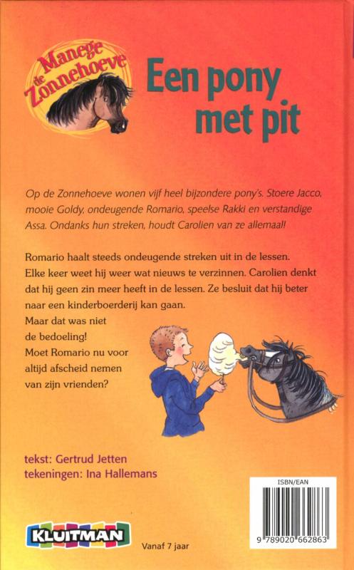 Achterkant van Een pony met pit