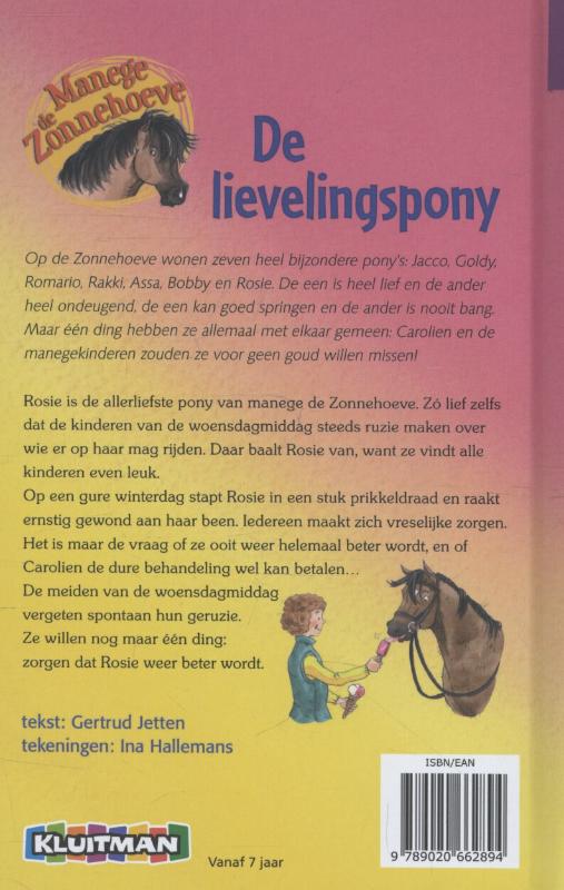 Achterkant van De lievelingspony