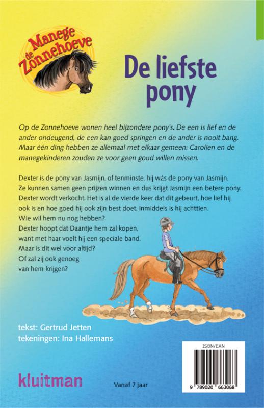 Achterkant van De liefste pony