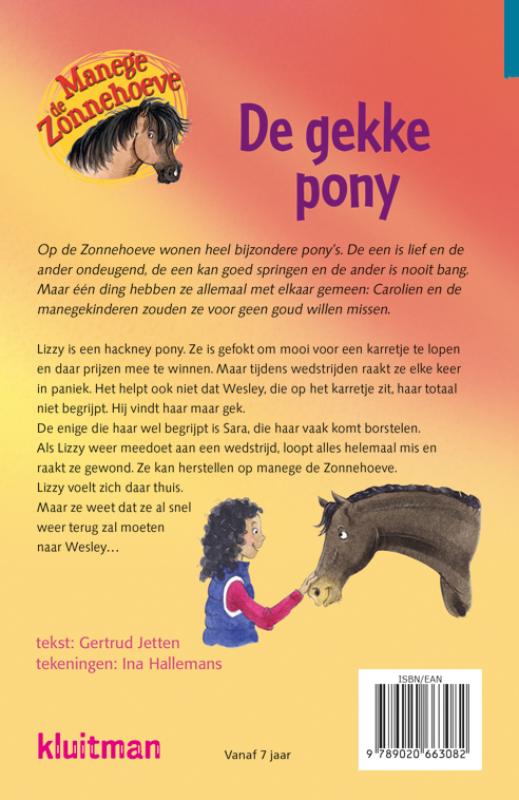Achterkant van De gekke pony