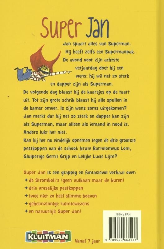 Achterkant van Super Jan