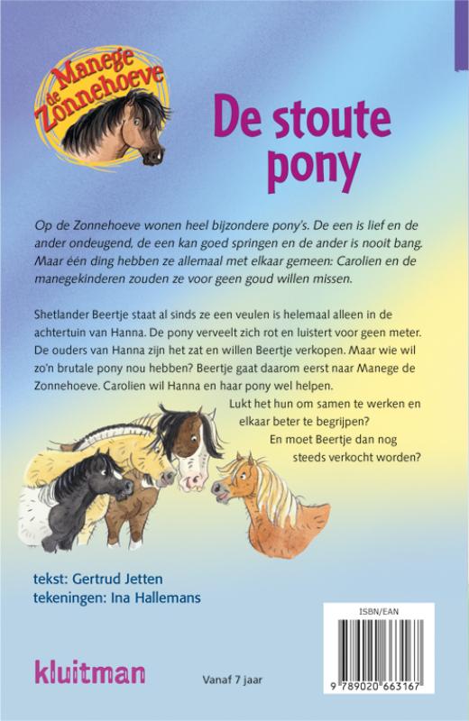 Achterkant van De stoute pony
