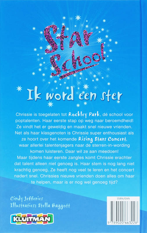 Achterkant van Ik word een ster