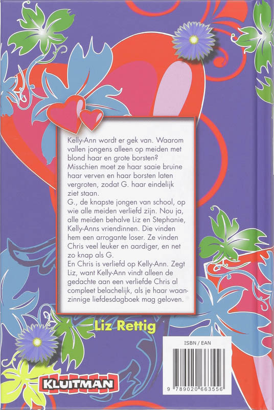 Achterkant van Waanzinnig liefdesdagboek