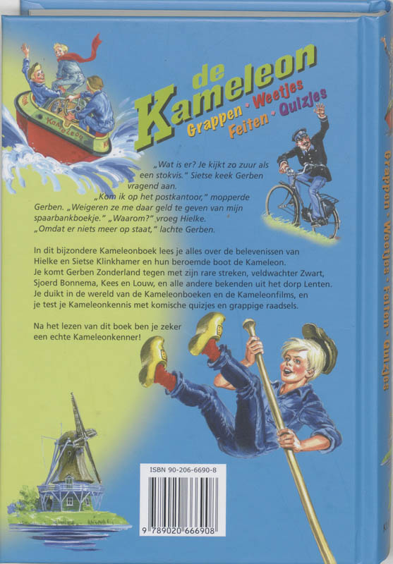Achterkant van De Kameleon Grappen, weetjes, feiten, quizjes