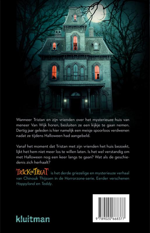 Achterkant van Trick or treat